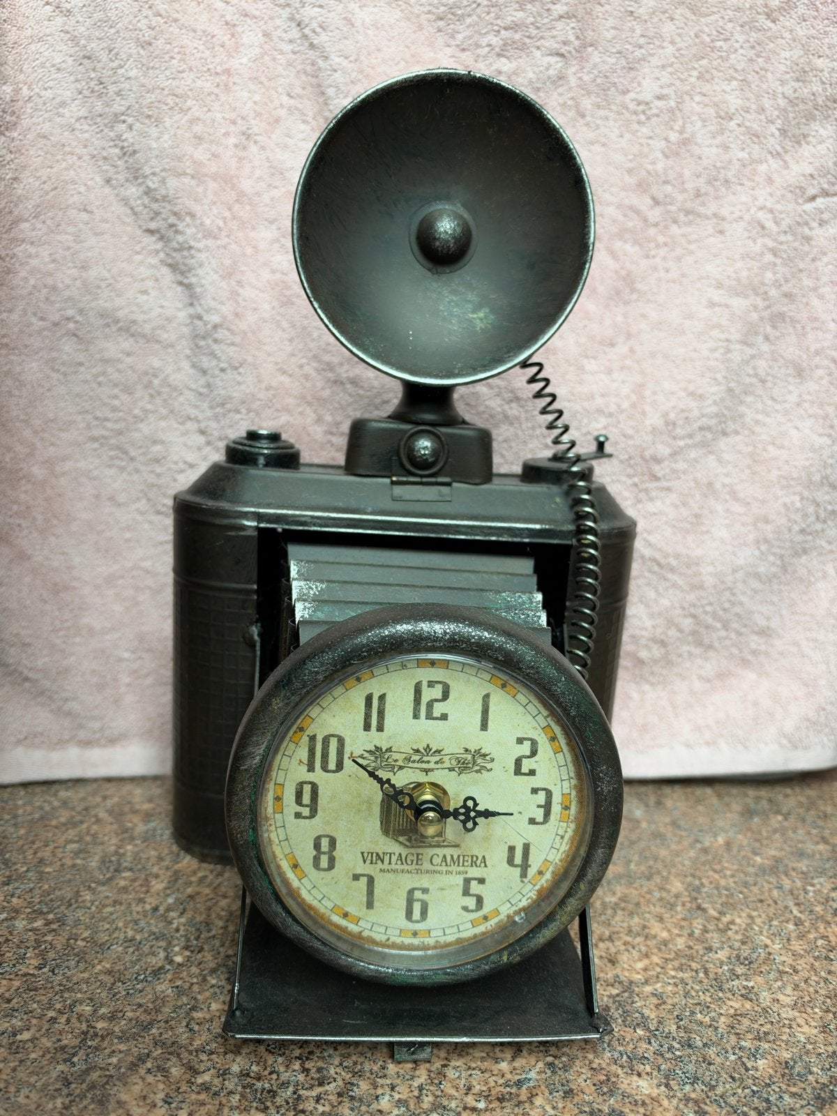 Decoratieve Camera Klok - Vintage Stijl, Ophalen, Gebruikt, Vintage, Analoog