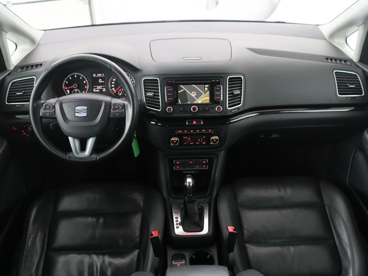 SEAT Alhambra 2.0 TSI Style | Panoramadak | Leder | Trekhaak, Auto's, Euro 5, Gebruikt, Zwart, 4 cilinders