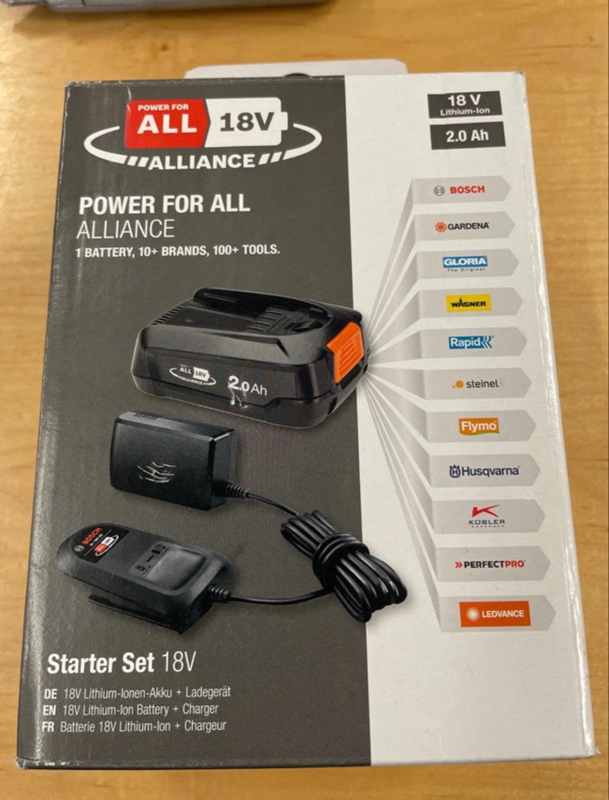 Bosch Power For All 18V Starter Set 2.0Ah Accu + Lader, Bosch, Contact@nl.bosch.com, Nieuw, Ophalen of Verzenden