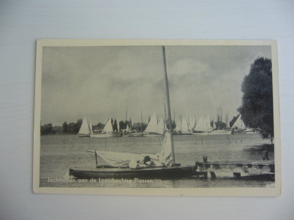 LOOSDRECHT  =  JACHTHAVEN AAN DE LOOSDRECHTSE PLASSEN, Ophalen of Verzenden, 1940 tot 1960, Ongelopen, Noord-Holland