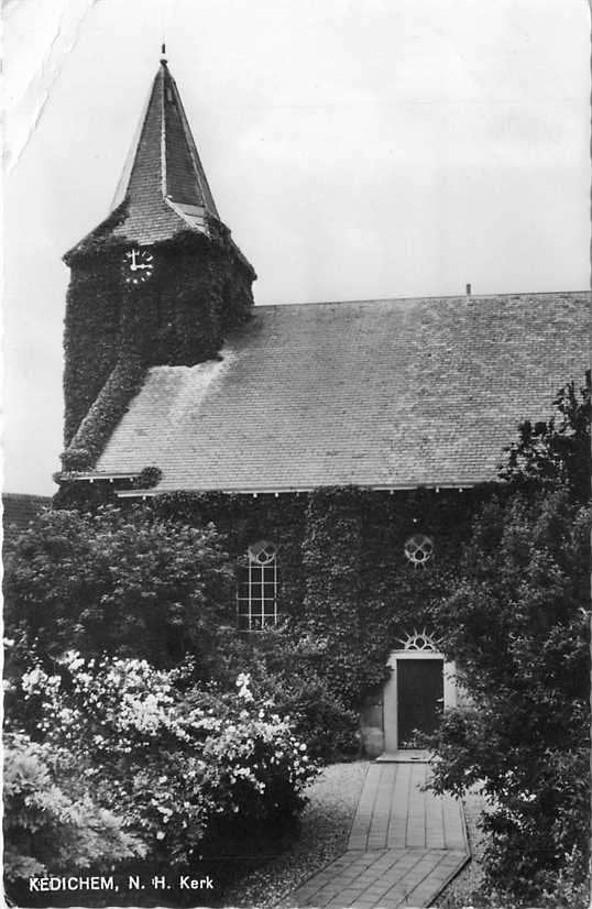 300-343-025 Kedichem Kerk, Verzenden, Voor 1920, Utrecht
