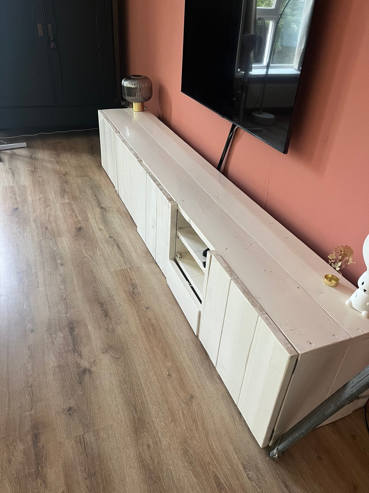 Gratis Steigerhouten TV Meubel, Huis en Inrichting, Kasten | Televisiemeubels, Zo goed als nieuw, Minder dan 100 cm, 200 cm of meer