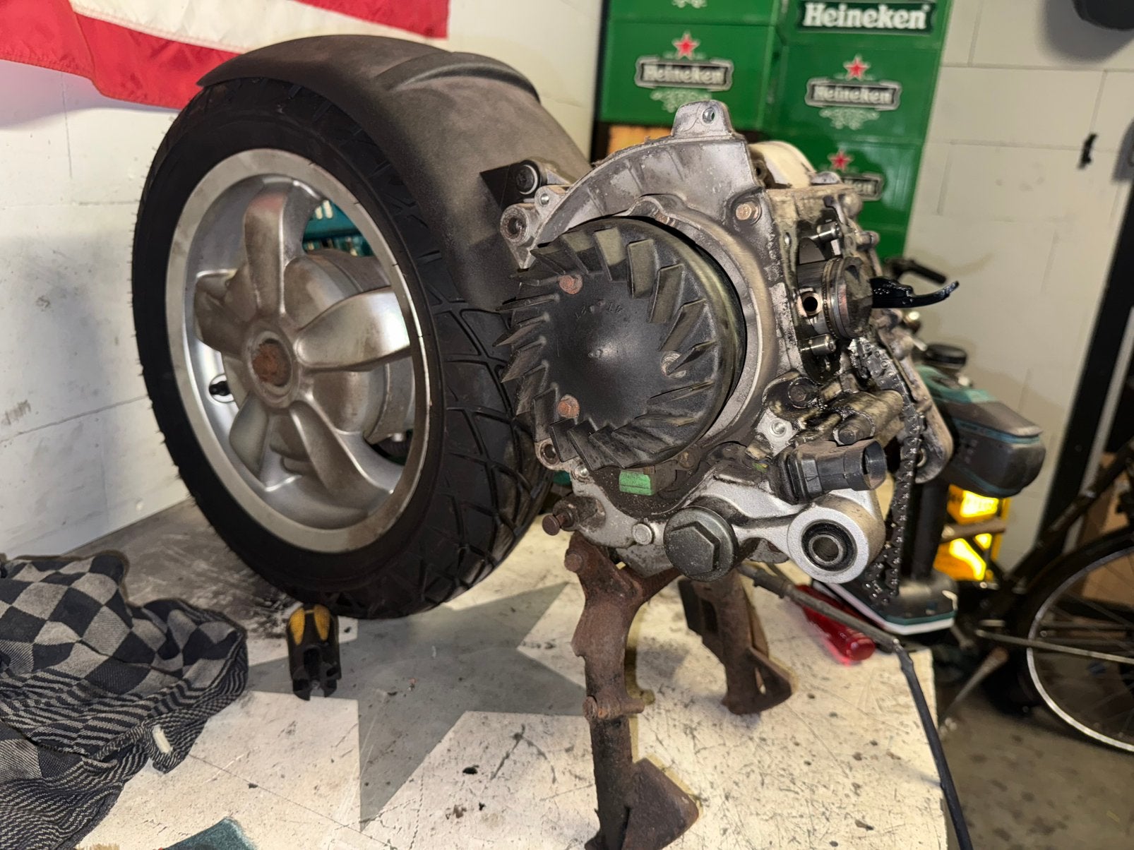 Vespa sprint 4V/2V blok., Ophalen, Gebruikt