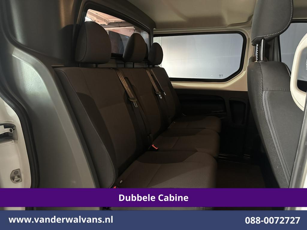 Renault Trafic 2.0 dCi 120pk L2H1 Dubbele Cabine Euro6 Airco, Voorwielaandrijving, Stof, Gebruikt, Euro 6