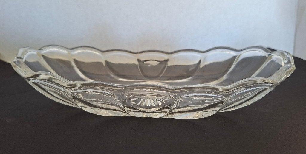 Vintage 6 bananasplit-schaaltjes, glas, jaren '60, Gebruikt, Vintage, Ophalen of Verzenden, Glas