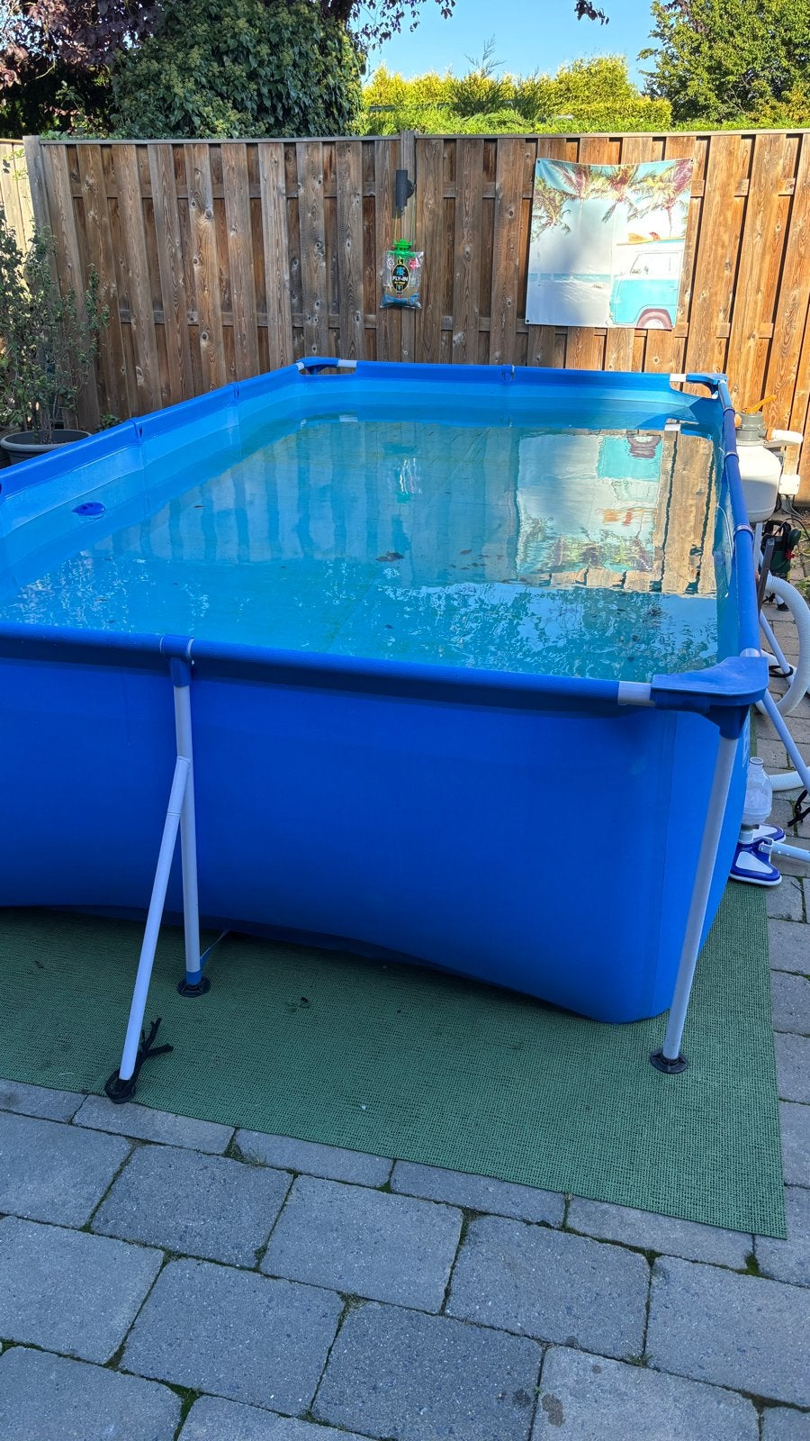 Opzetzwembad met zandfilterpomp en accessoires, Ophalen, Gebruikt, 200 tot 300 cm, 80 tot 120 cm