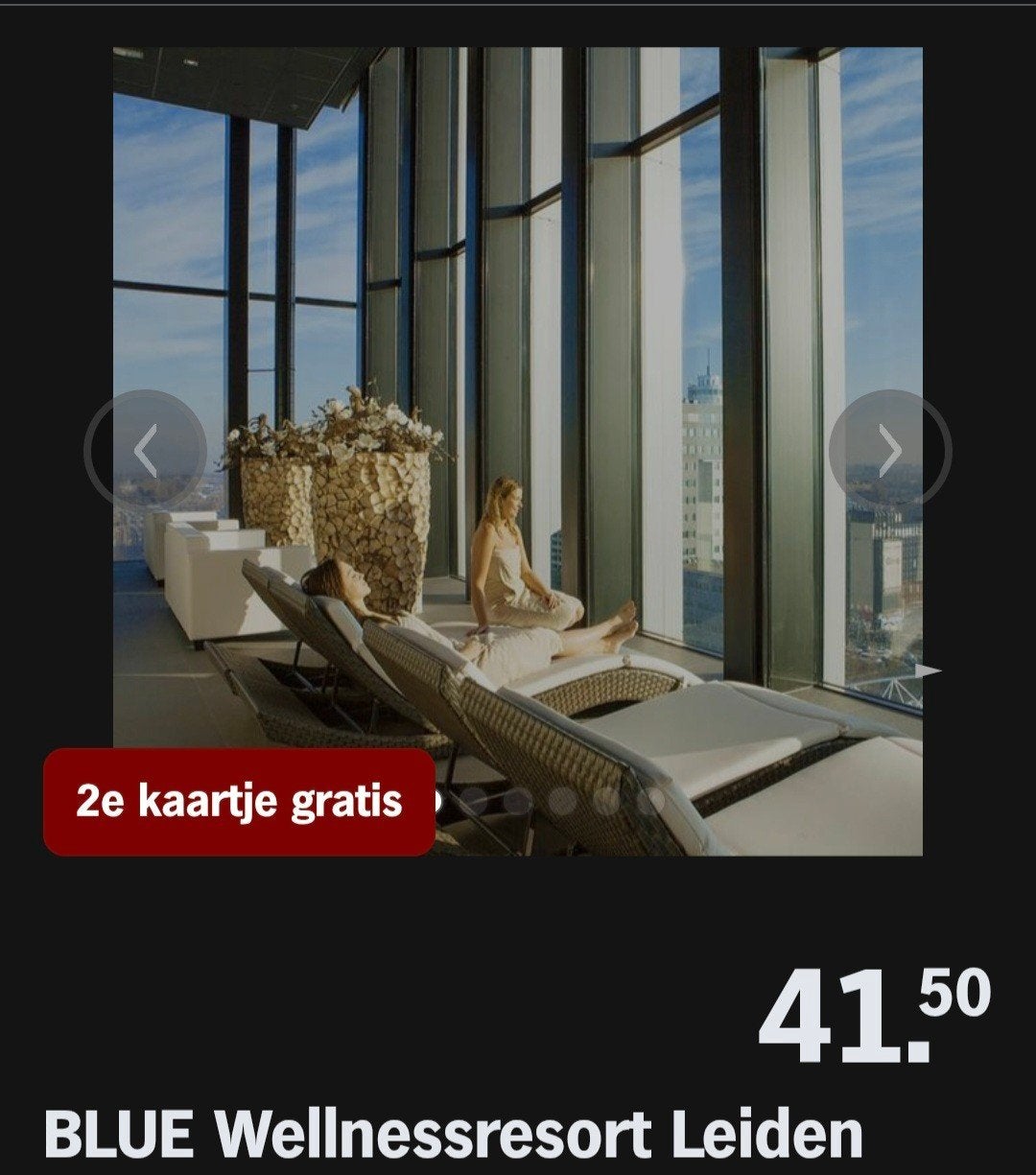 BLUE WELLNESSRESORT LEIDEN ♡ 2e kaartje gratis (AH Actie), Overige soorten