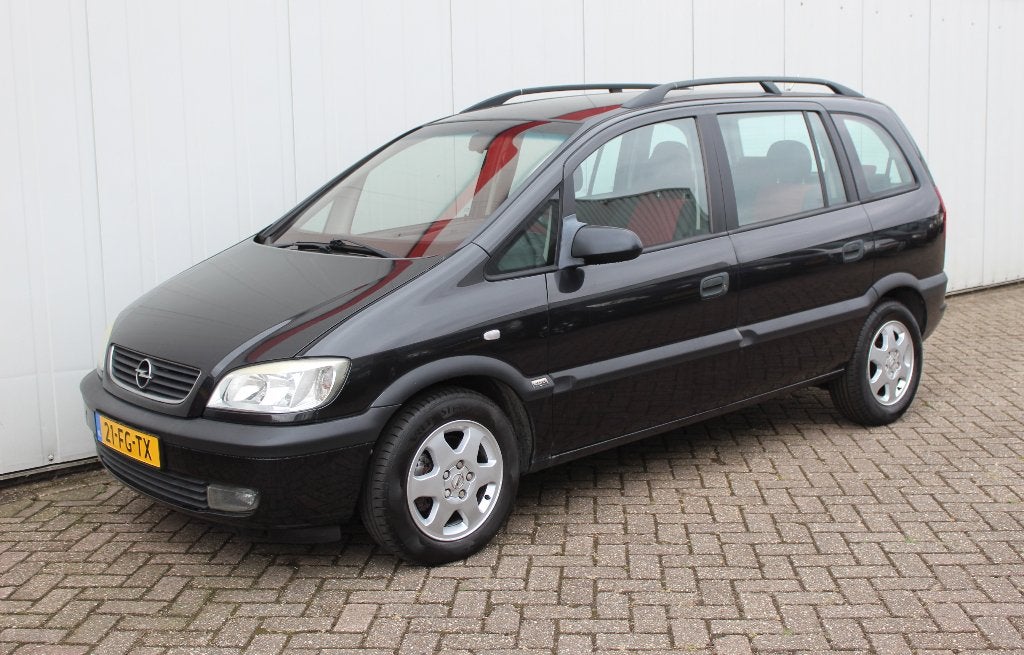 OPEL Zafira 1.8 I AUTOMAAT Elegance 7 ZITTER AIRCO, Stof, Zwart, 4 cilinders, Zwart