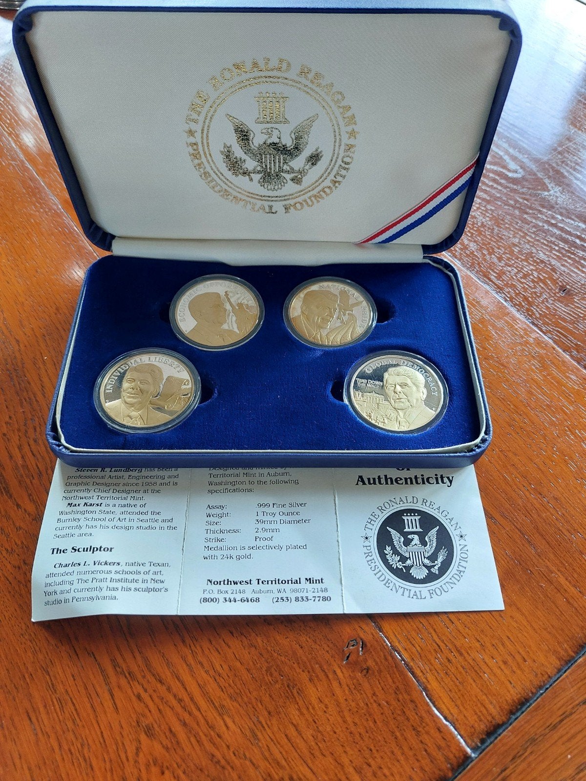 Ronald Reagan Four Pillars of Freedom, Ophalen, Overige landen, Overige waardes, Zilver