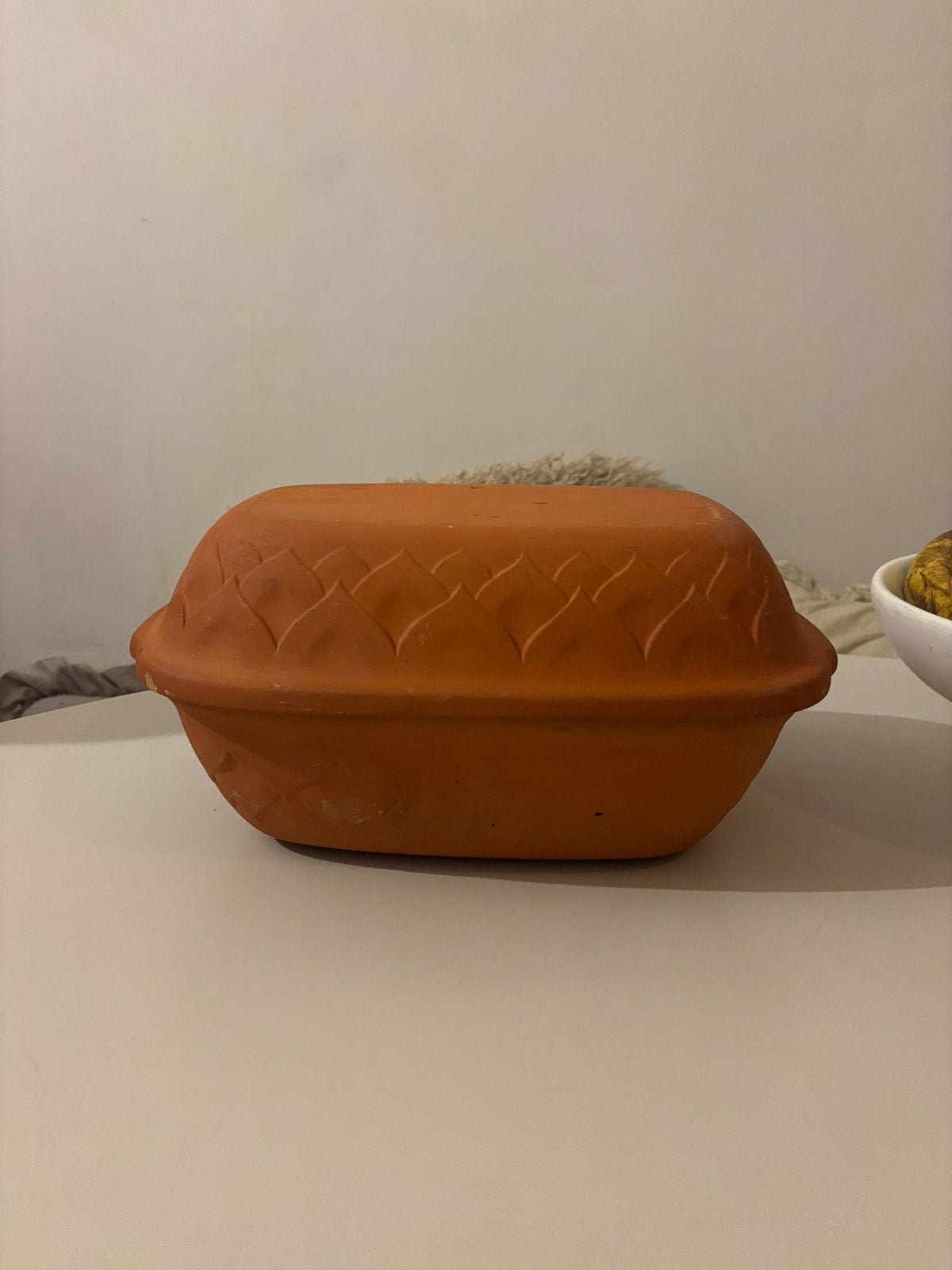 Vintage Terracotta Ovenschaal, Ophalen of Verzenden, Steen/keramiek, Overige merken, Oranje