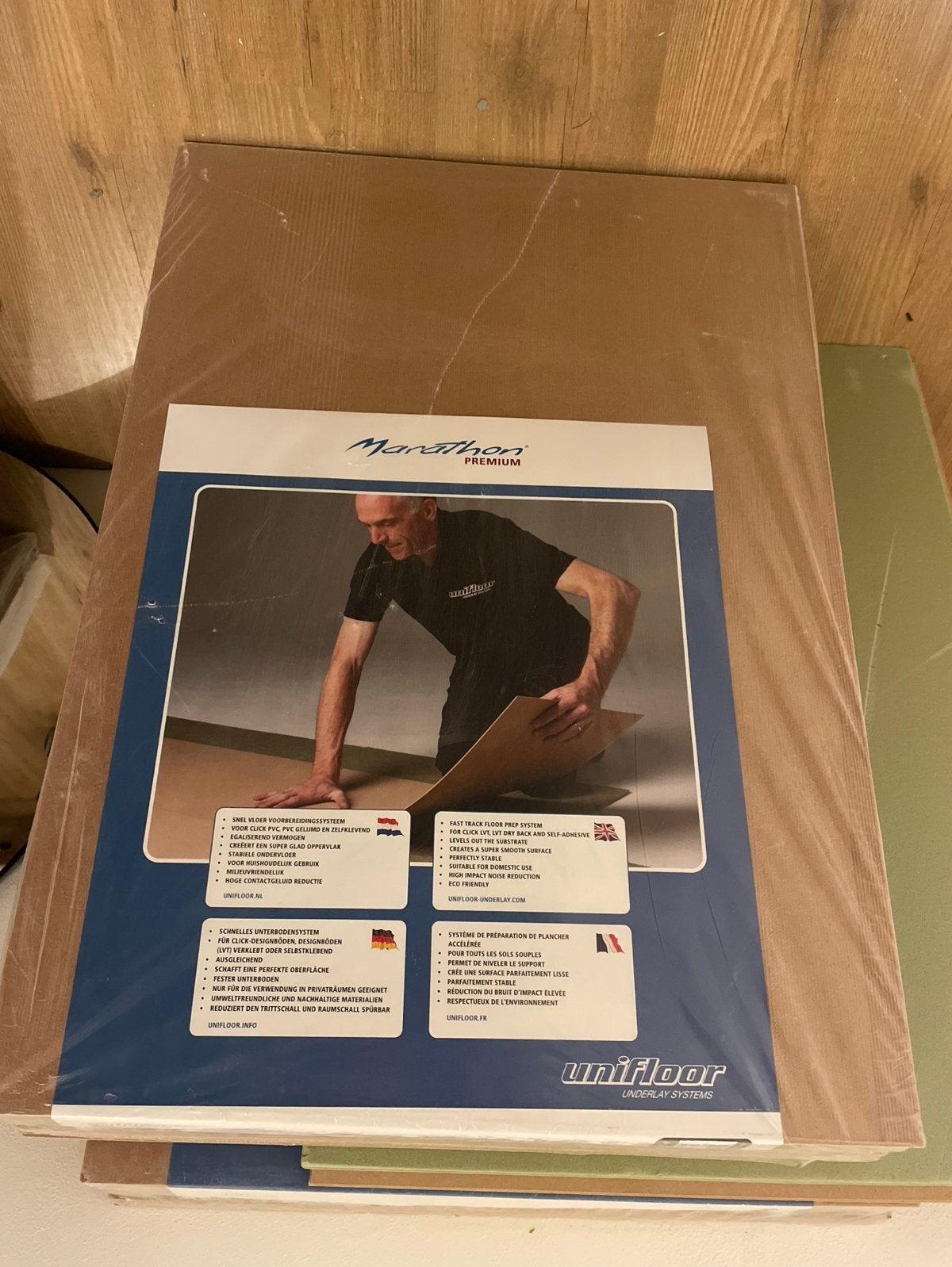 2 pakken Unifloor Marathon Premium ondervloer, Ophalen, Overige materialen, 30 cm of meer, 50 tot 150 cm