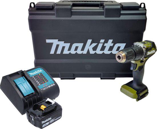 Makita DHP 487 SF1KO accu klopboormachine 18 V 40 Nm, Doe-het-zelf en Verbouw, Gereedschap | Boormachines, Nieuw, Ophalen of Verzenden