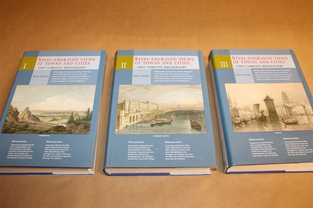Steel-Engraved Views — Stadsgezichten Compleet 3 Delen, Ophalen of Verzenden, Zo goed als nieuw