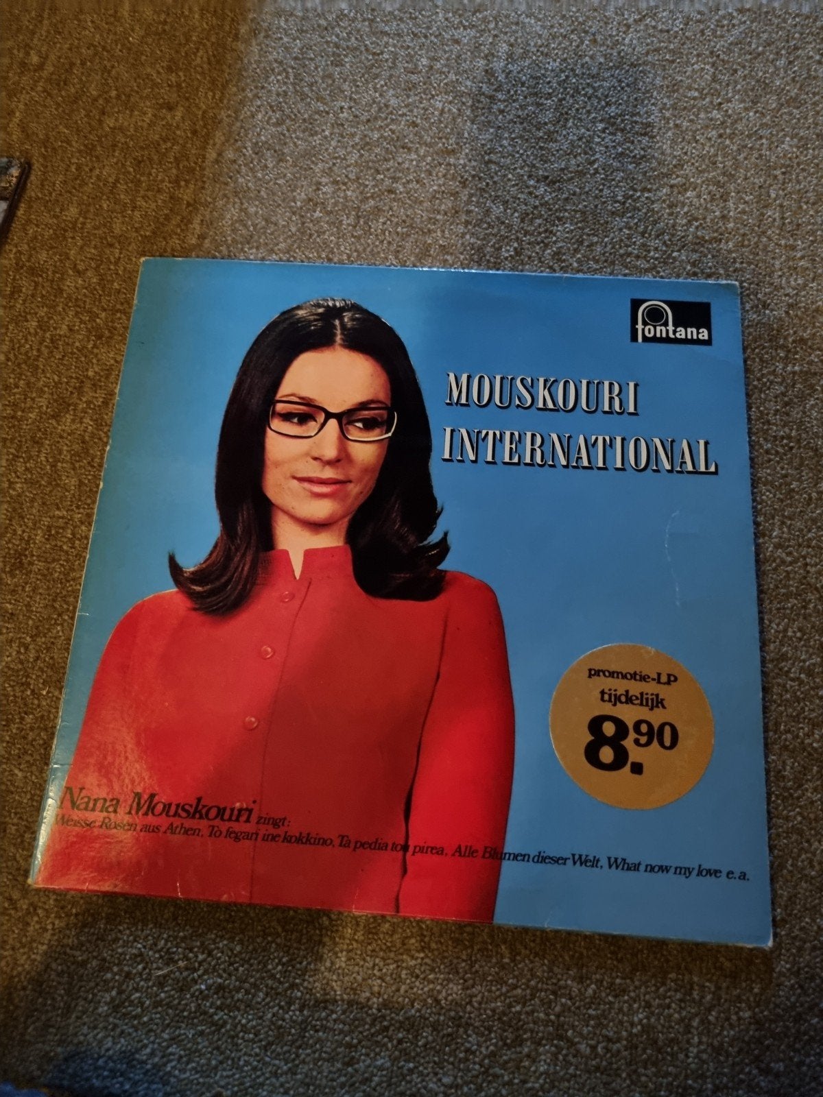 Nana Mouskouri International LP - Fontana DY 88 476, LP, Gebruikt, Pop, Ophalen of Verzenden