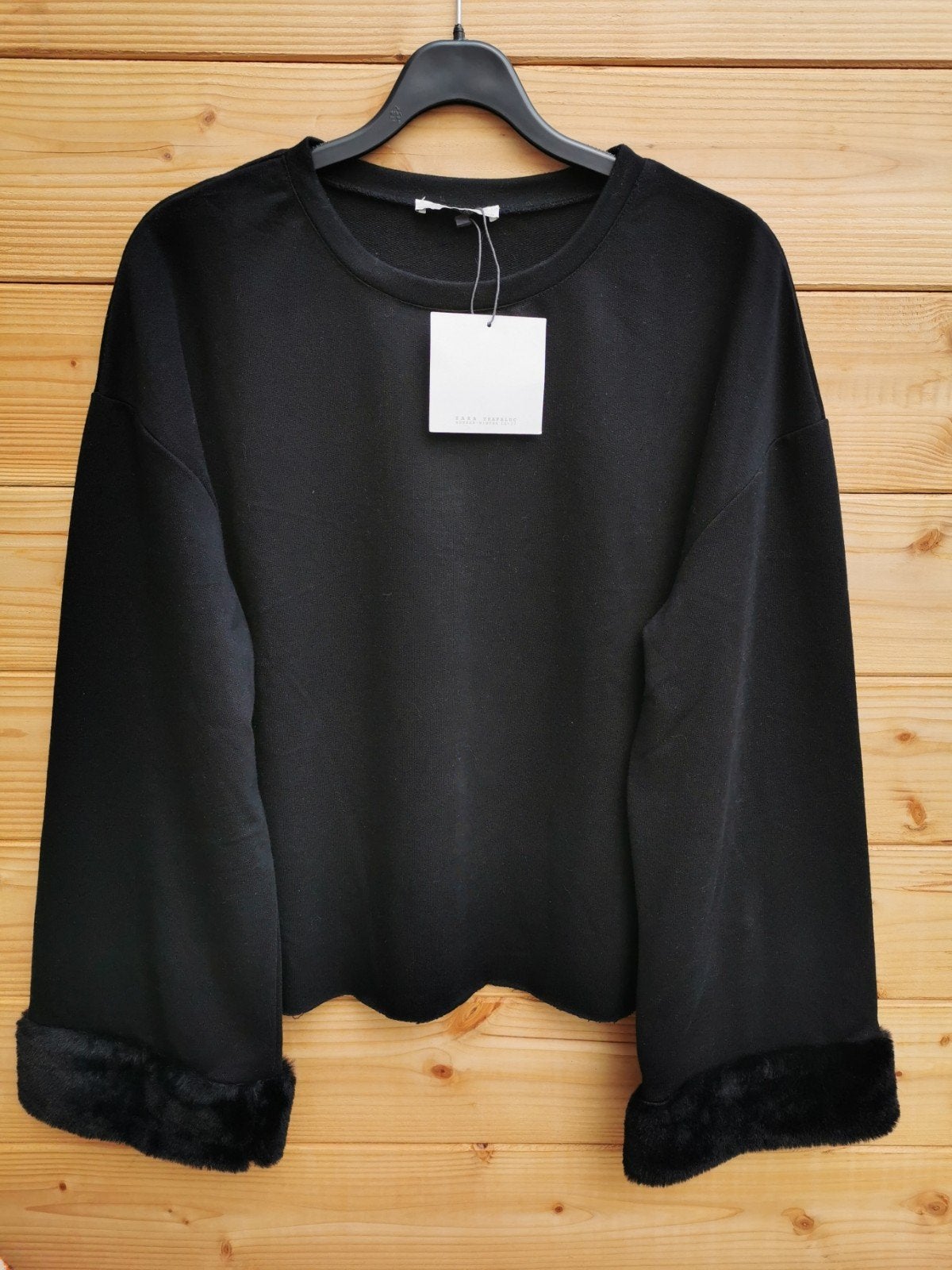 ZARA sweatshirt met nepbont mt. S/M, Verzenden, Nieuw, Maat 36 (S), Zara