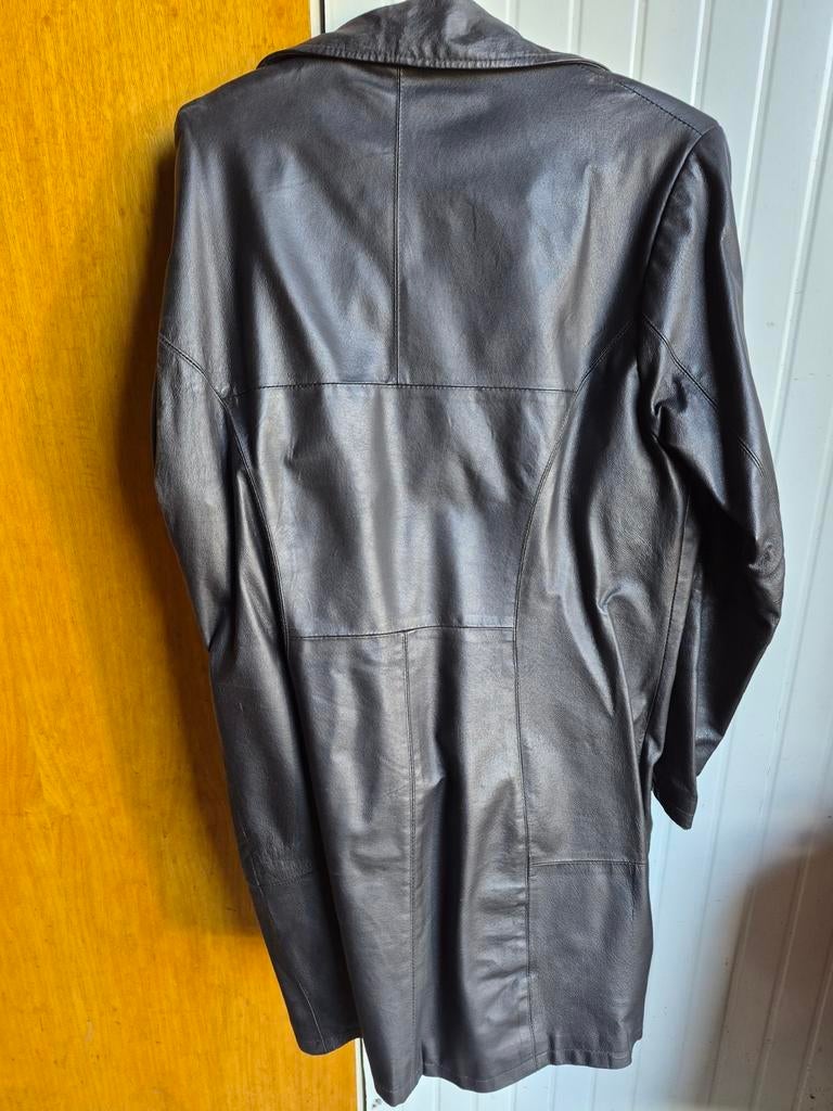 Leren jas/mantel maat 38/40 unknown destination, Kleding | Dames, Jassen | Winter, Gedragen, Maat 38/40 (M), Zwart, Ophalen of Verzenden