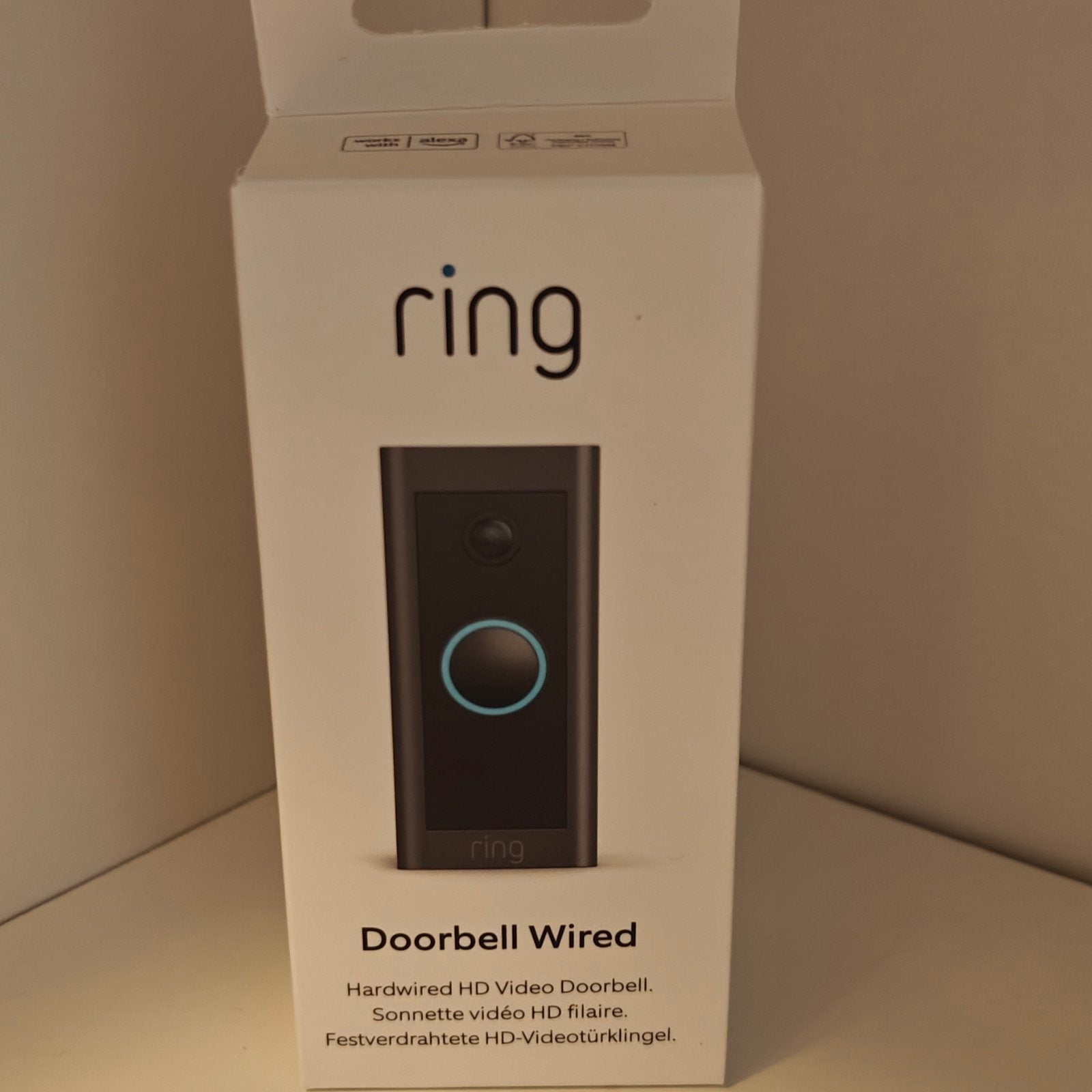 Ring Doorbell Wired 2e Gen. NIEUW in gesealde doos 1080p, Ophalen of Verzenden, Ingebouwde camera, Nieuw, Bedraad