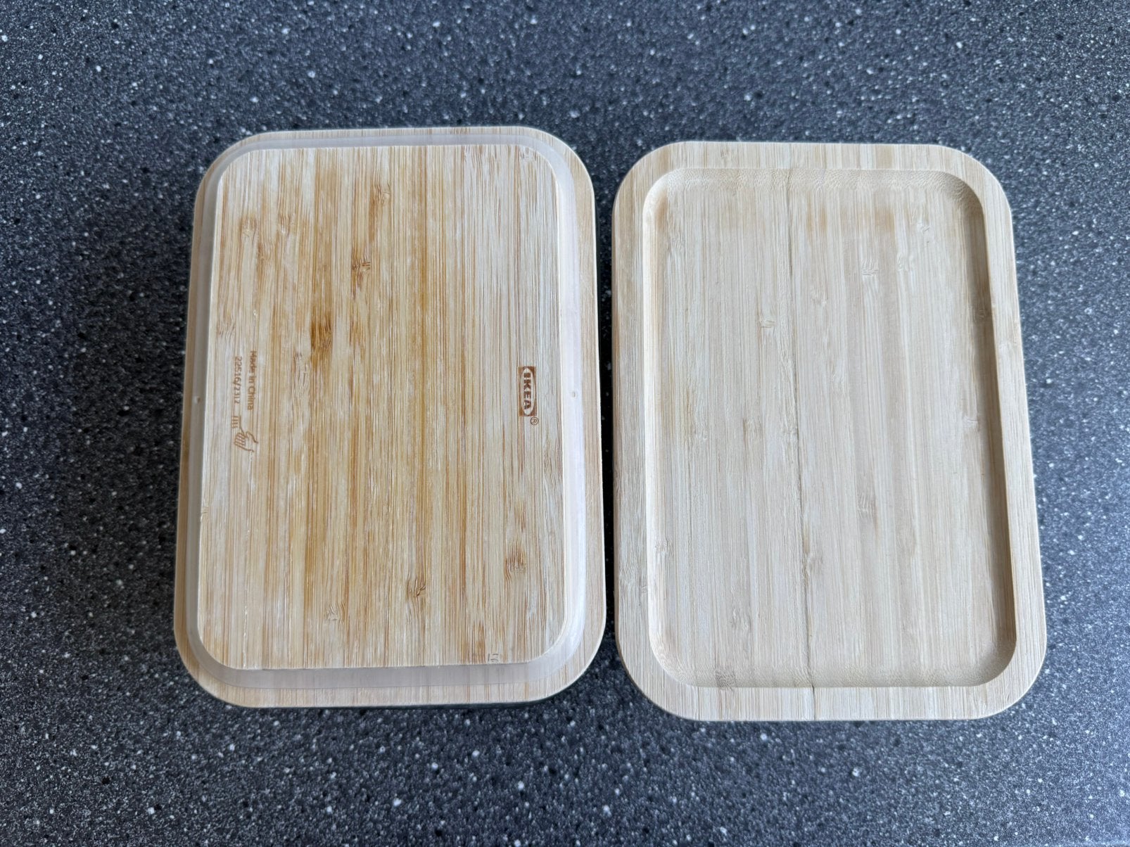 Ikea voorraadbakken 1l met Bamboe deksel 10x, Ophalen, Zo goed als nieuw