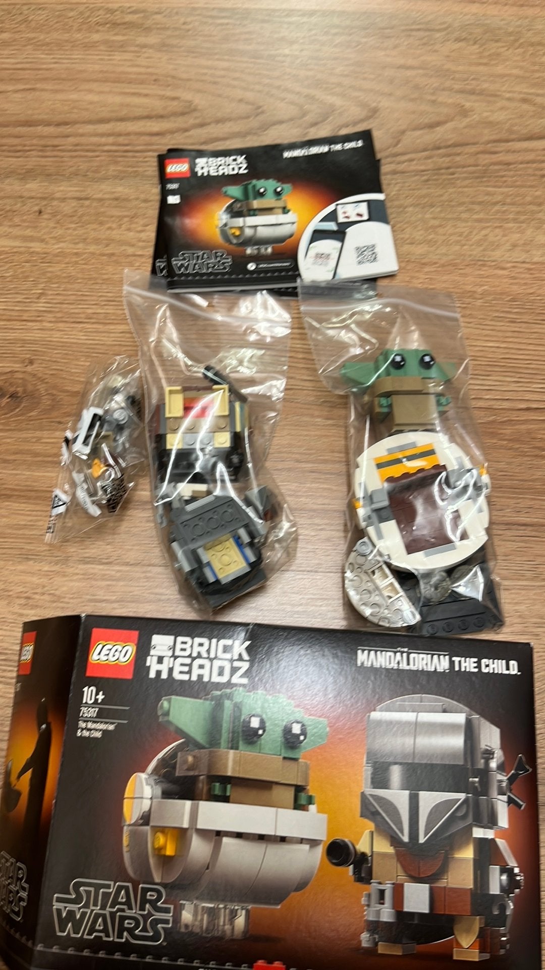 Lego Star Wars 75317 Brickheads mandalorian and grogu