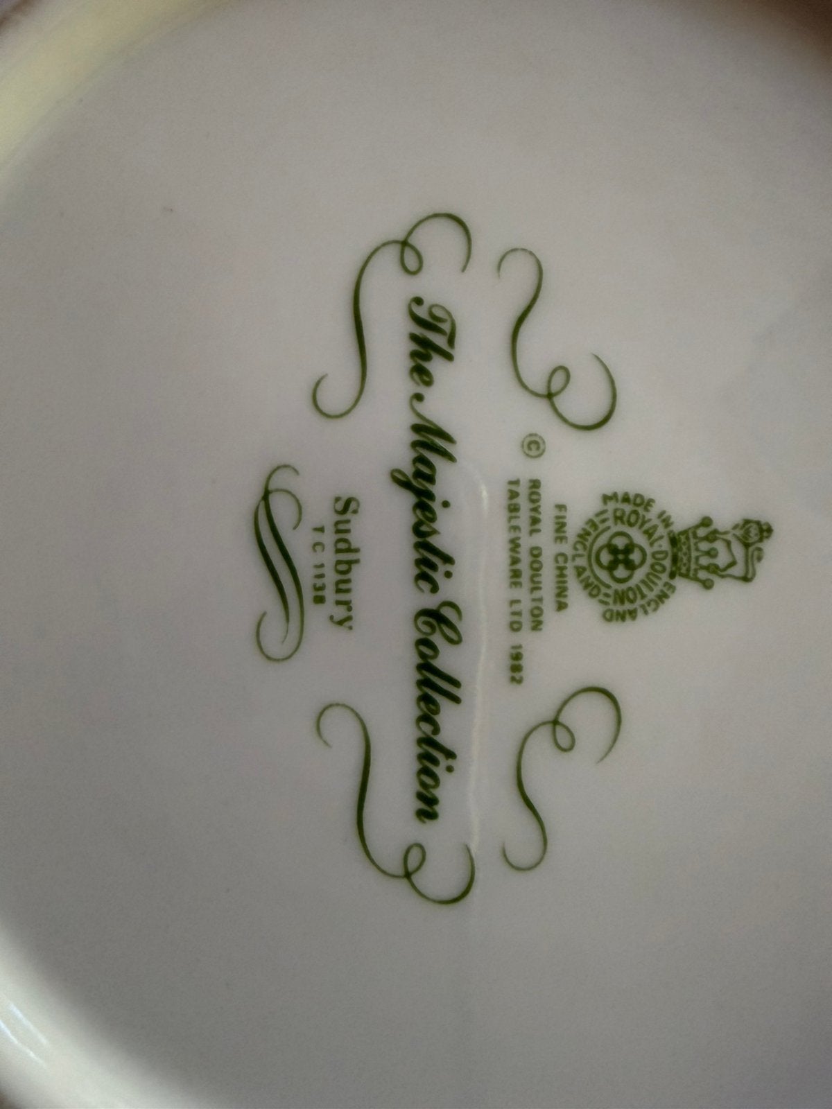 Royal Doulton 'Sudbury' eet servies, Ophalen