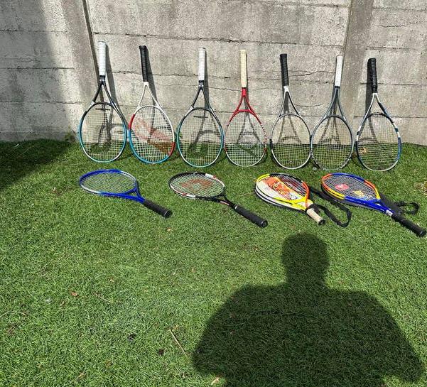 Diverse tennisrackets: voor kinderen en volwassenen, Ophalen, Gebruikt, Racket, Overige merken