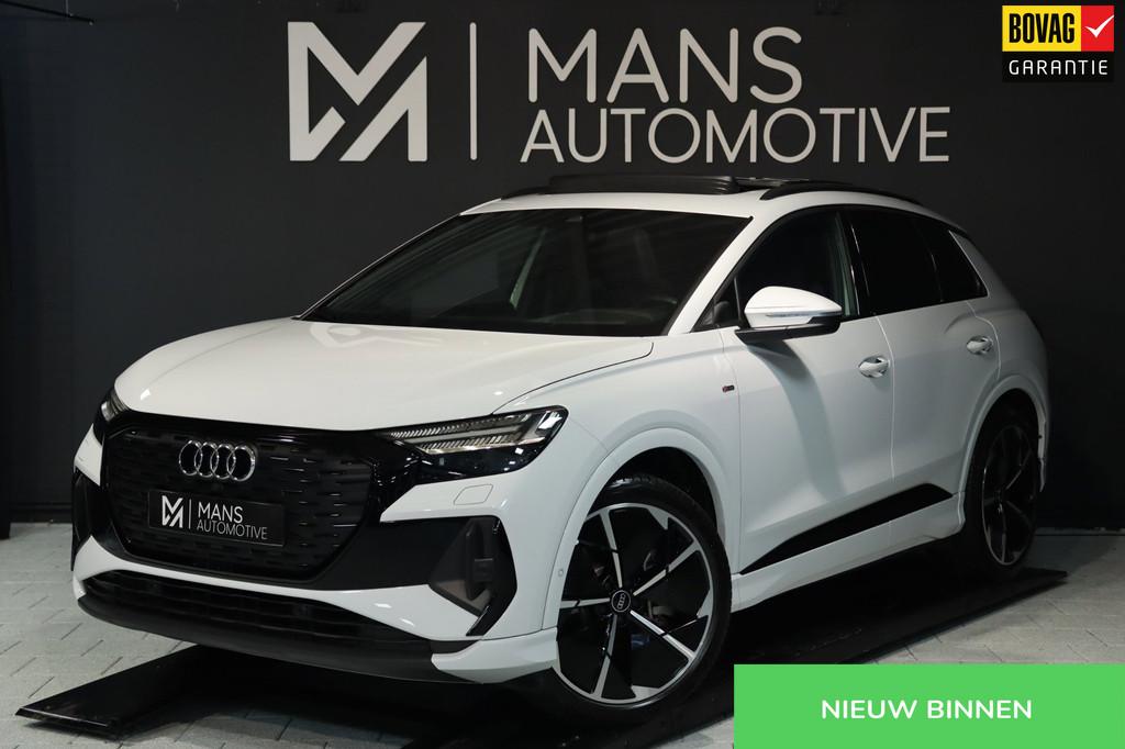 Audi Q4 e-tron 50 quattro S Edition 77 kWh / PANODAK / LEDER, Automaat, Gebruikt, Zwart, 82 kWh