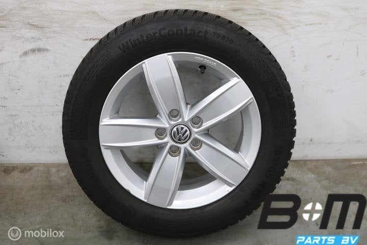 WINTER! ORIGINEEL! 15 inch velgen VW Polo 2G! 2G0071495, Gebruikt, 15 inch, Banden en Velgen