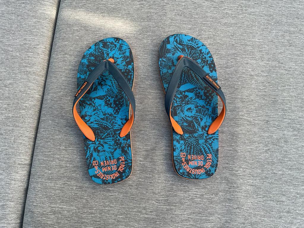 Petrol teenslippers Maat 40, Slippers, Blauw, Ophalen of Verzenden, Zo goed als nieuw