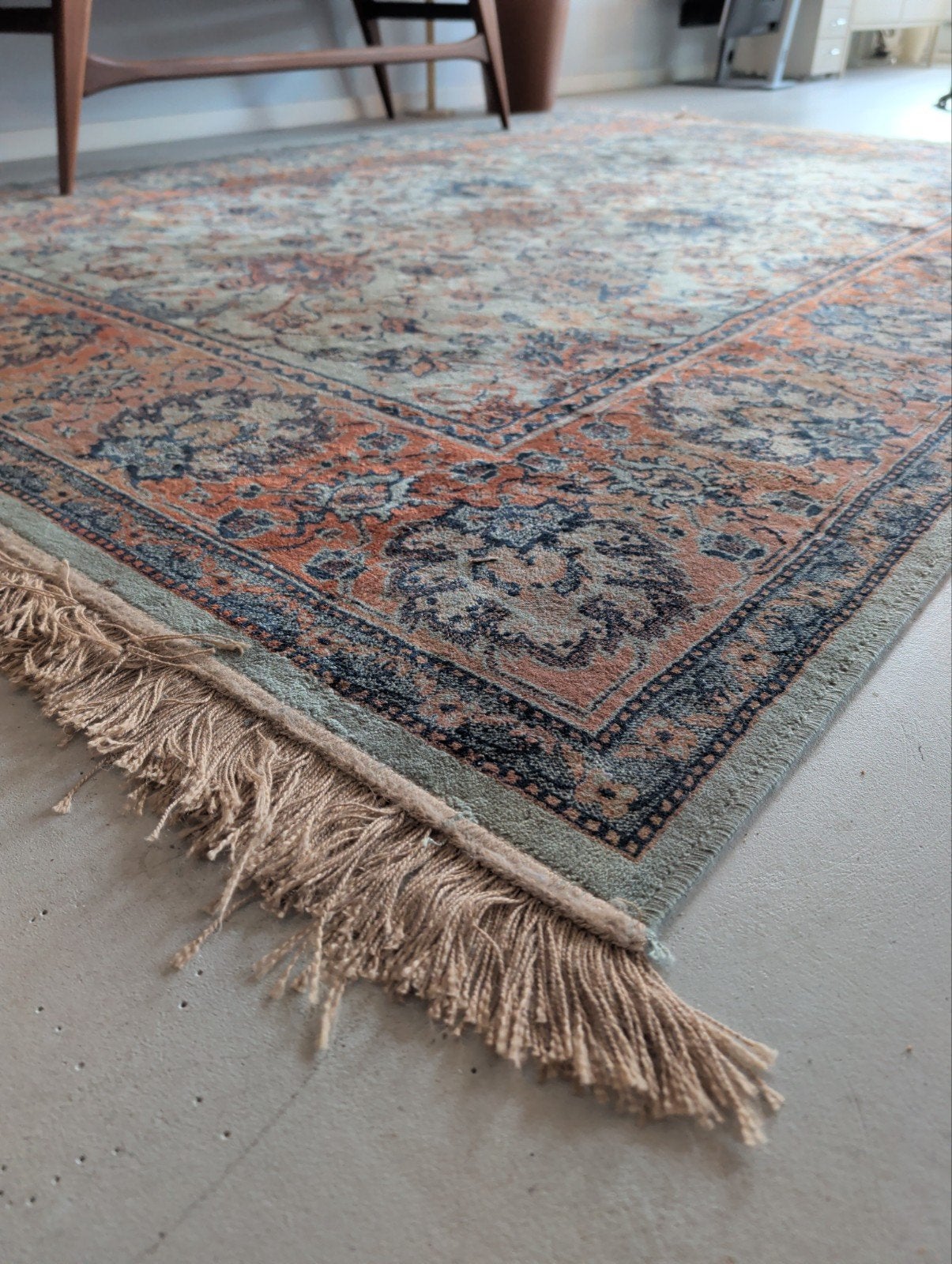 Dutchbone Vloerkleed Bid old groen 170x240, Gebruikt, 150 tot 200 cm, 200 cm of meer, Ophalen of Verzenden