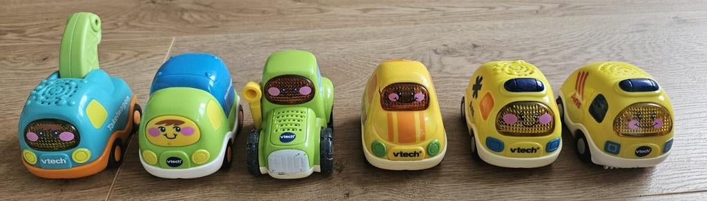 VTech Zoef Zoef Dieren en Toet Toet Auto's speelset, Ophalen, Gebruikt