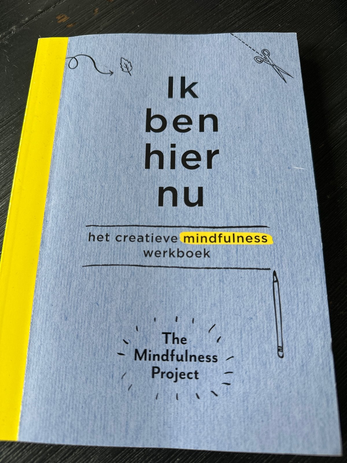 Ik ben hier nu: Het creatieve mindfulness werkboek, Ophalen of Verzenden, Zo goed als nieuw, Meditatie of Yoga, Instructieboek