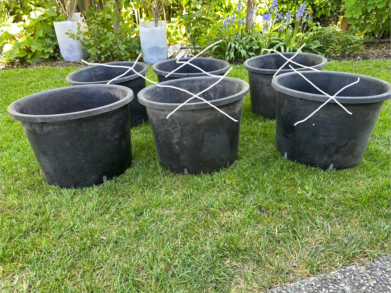 Boomkuipen bloempotten plantenkuipen 30L diam 43xH30, Kunststof, 40 cm of meer, Rond, Ophalen of Verzenden