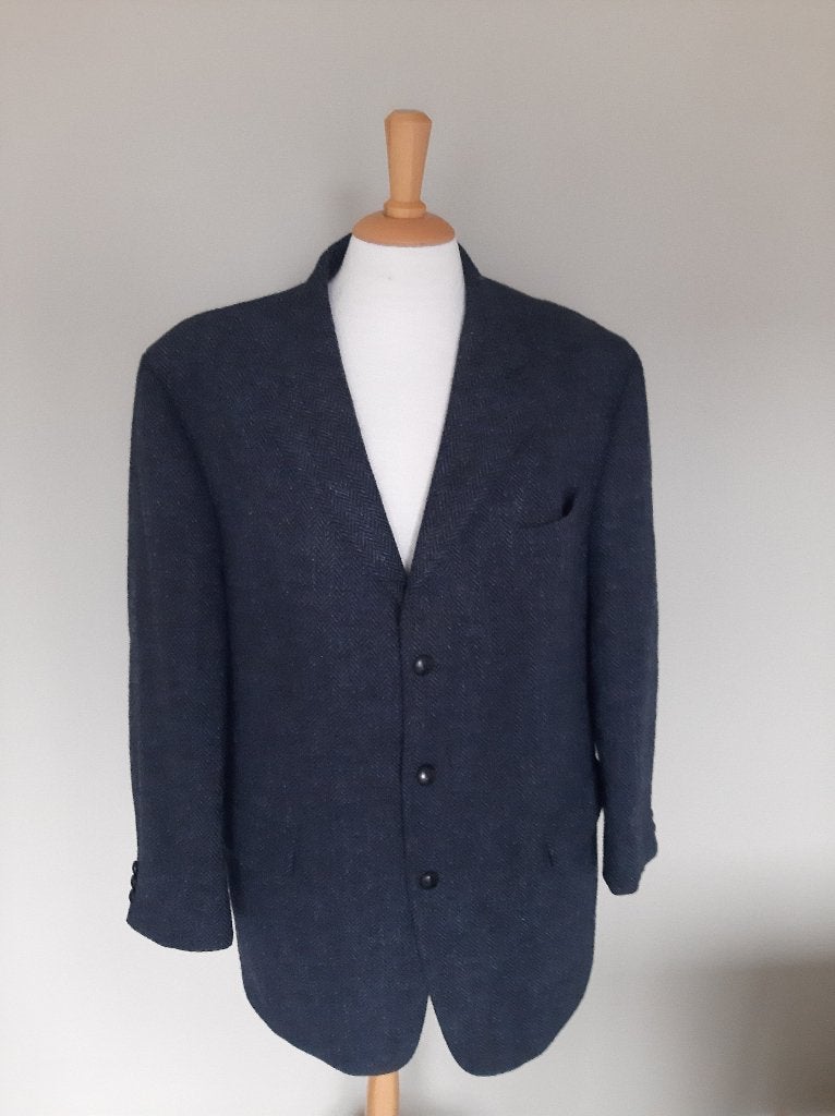 Mooi colbert maat 56 van Harris Tweed ., Kleding | Heren, Ophalen of Verzenden, Zo goed als nieuw, Maat 56/58 (XL), Blauw