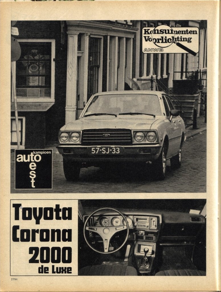Autokampioen test Toyota Corona November 1977, Ophalen of Verzenden, Gelezen, Toyota