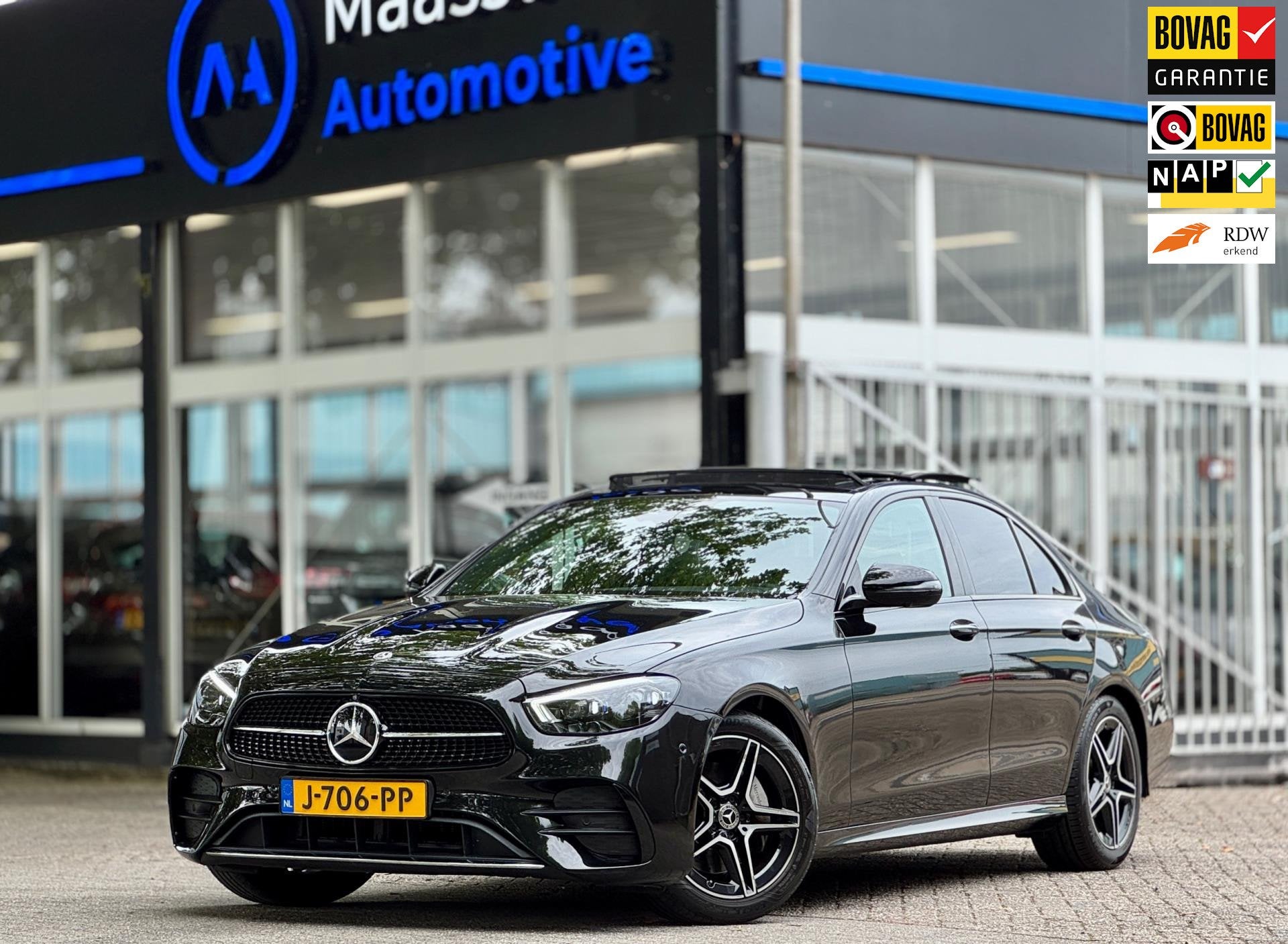 Mercedes-Benz E-klasse AMG Pano Burmester Drive Pilot Memory, Dealer onderhouden, Gebruikt, Euro 6, 4 cilinders