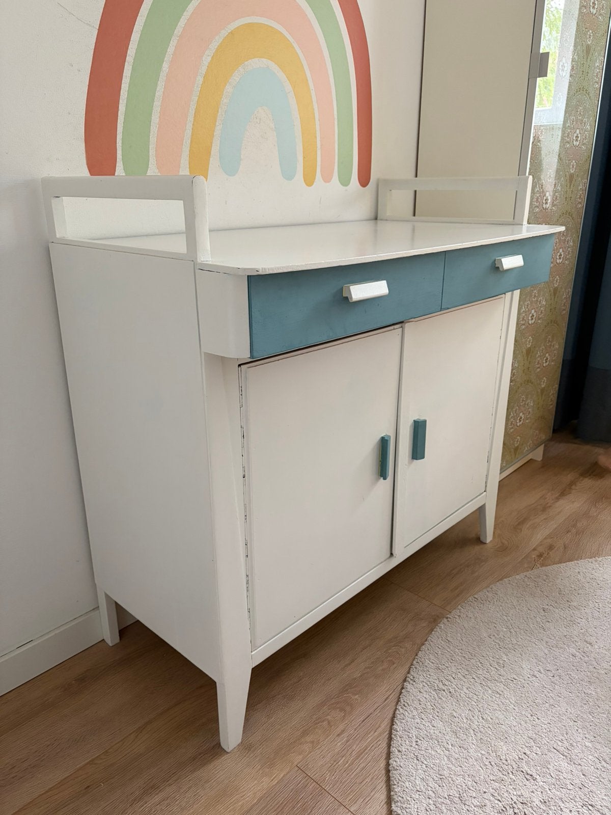 Vintage commode, Ophalen, Gebruikt, 50 tot 70 cm, 100 cm of meer