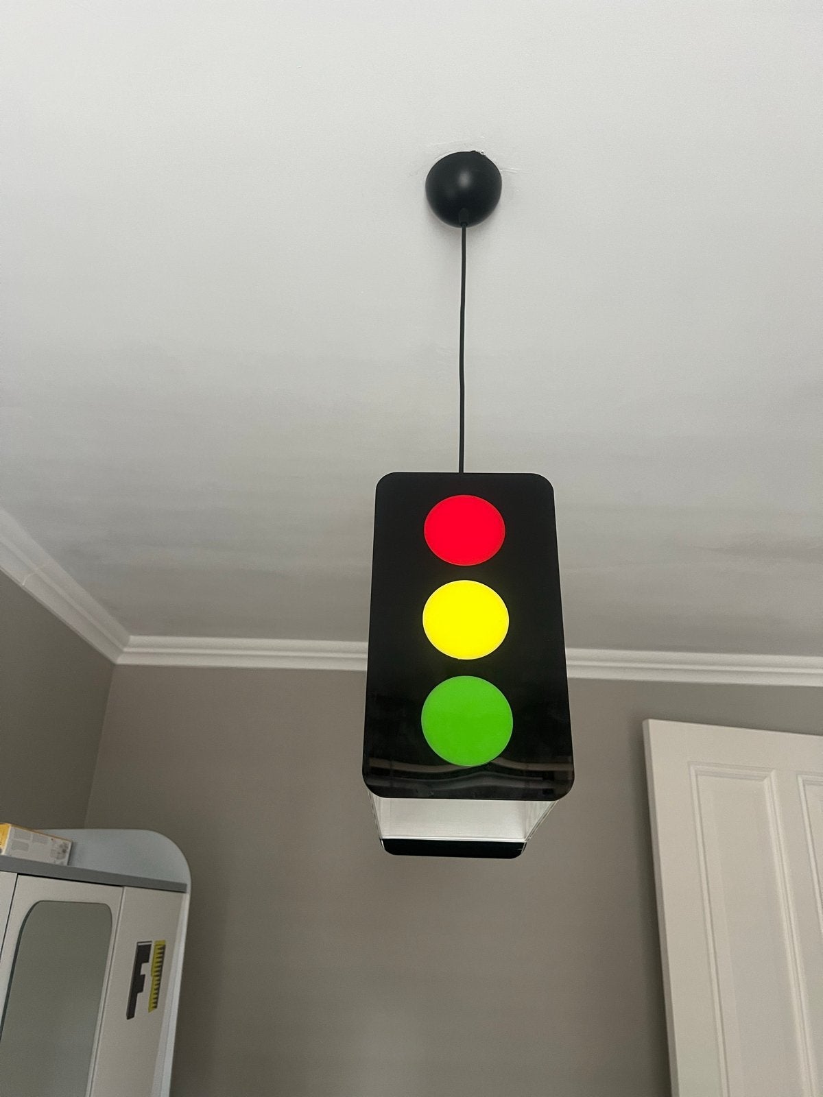 Kinderlamp raceauto/verkeerslicht, Ophalen, Nieuw, Kunststof, E14 (klein)