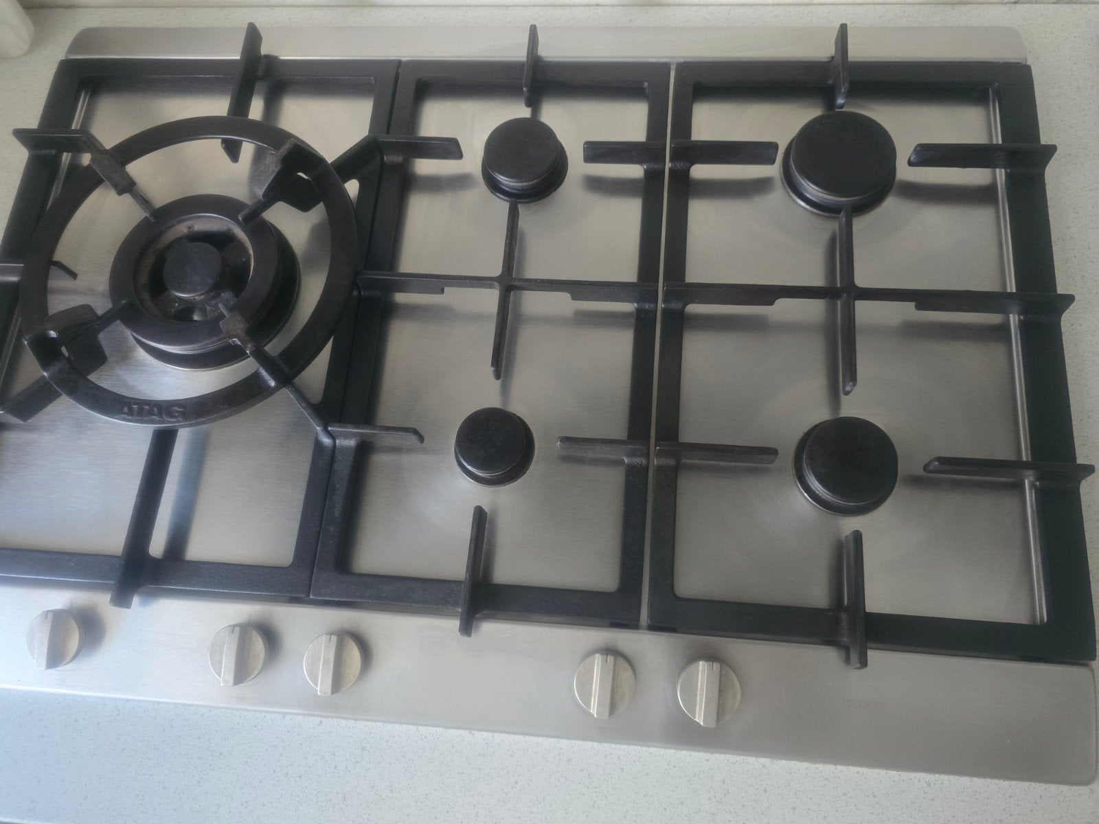 ATAG gasfornuis met 5 kookzones, Ophalen, Gebruikt, Inbouw, Gas