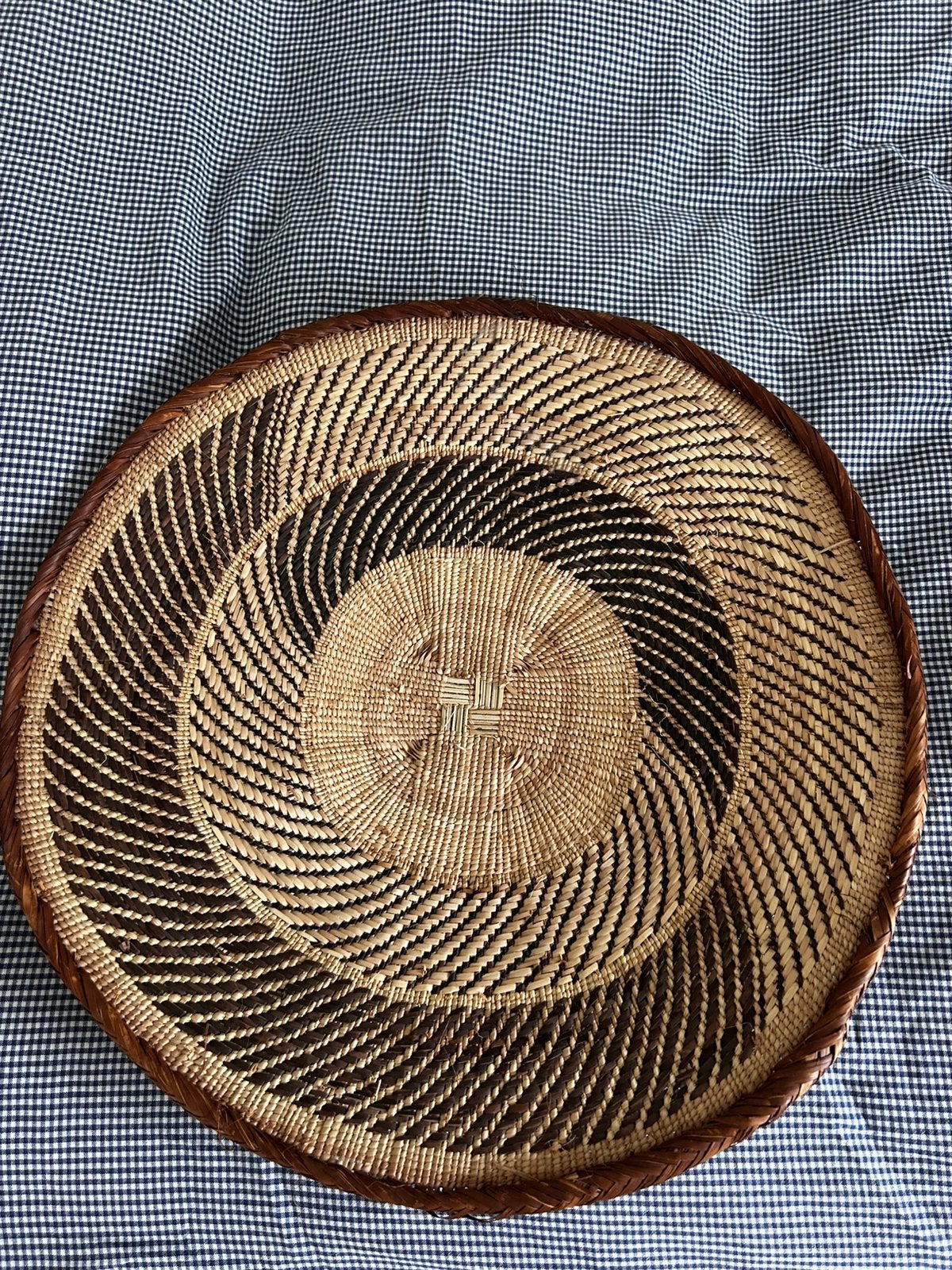 Rieten schalen (set van twee) – sfeervolle wanddecoratie, Ophalen of Verzenden, Zo goed als nieuw