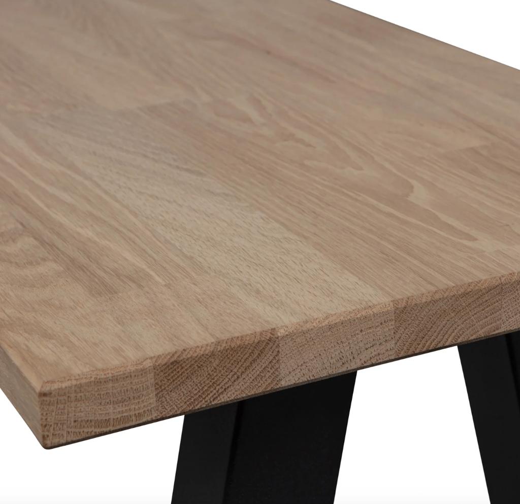 WOOOD Tablo Eetkamerbank Eiken Naturel 160 | Van €199, nu, Huis en Inrichting, WOOOD, Overige kleuren, Drie, WOOOD