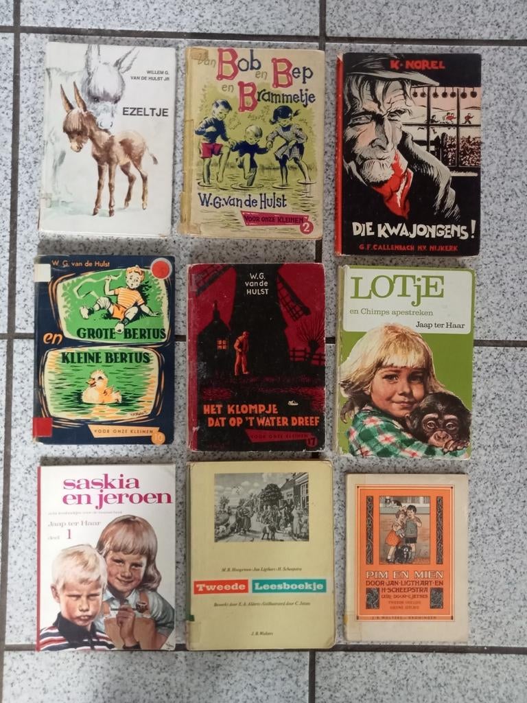 Vintage Kinderboeken Collectie: 9 Klassieke Verhalen, Ophalen of Verzenden, Gelezen, W.G. van de Hulst, Jaap ter Haar, K. Norel