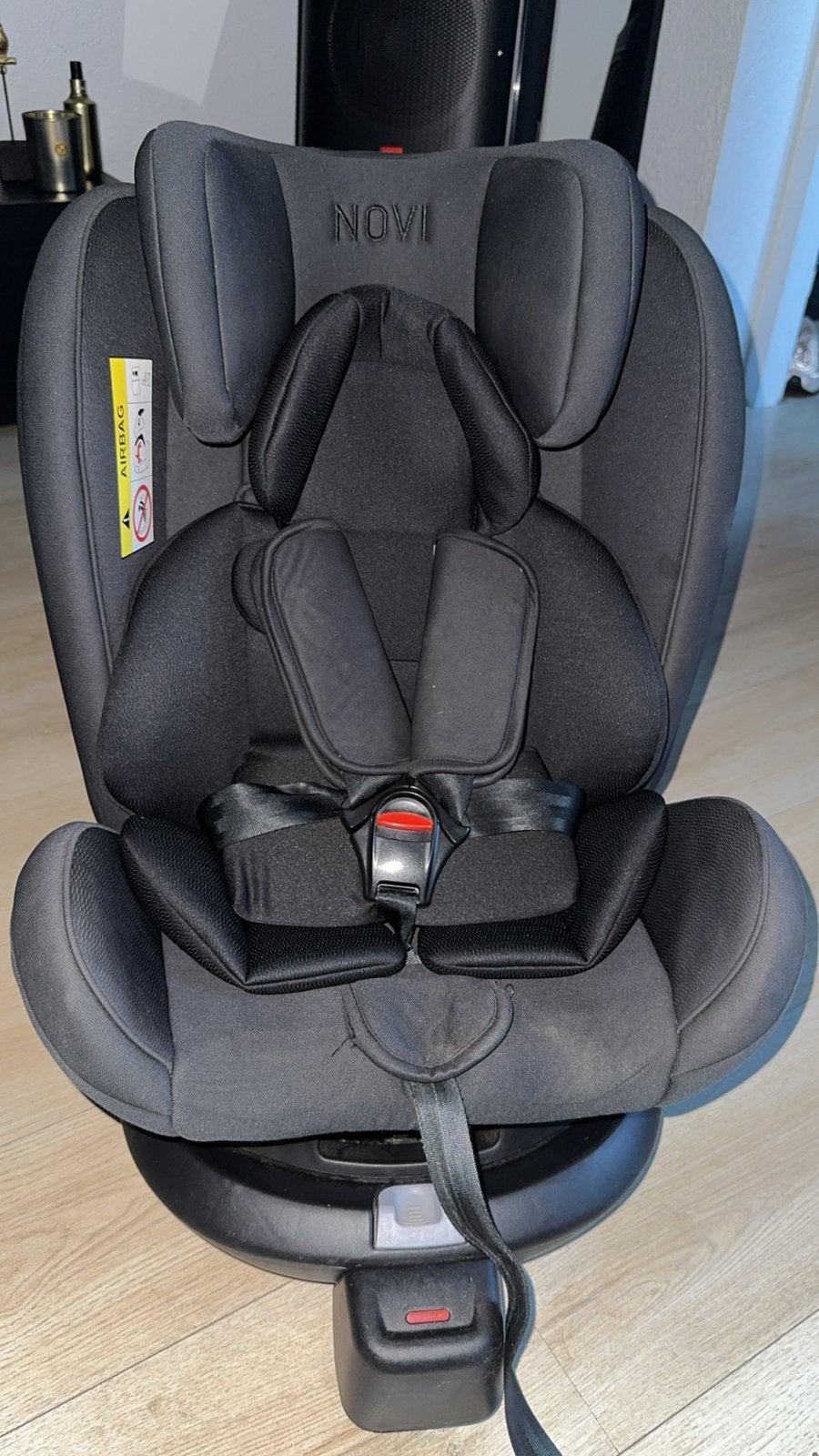 Autostoel Novi Baby David Premium All Black, 0 t/m 18 kg, Verstelbare rugleuning, Zo goed als nieuw, Isofix