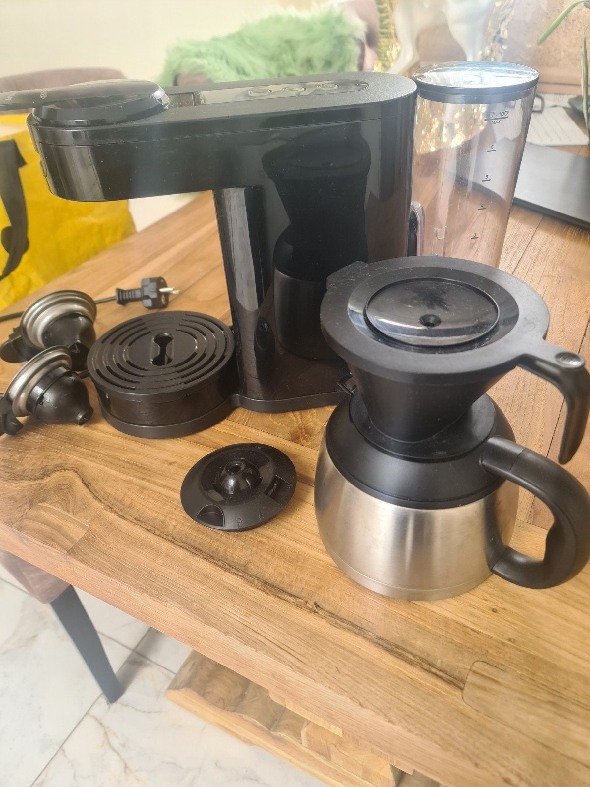Philips Senseo Koffiezetapparaat met Thermoskan, Witgoed en Apparatuur, Koffiezetapparaten, Afneembaar waterreservoir, Gebruikt