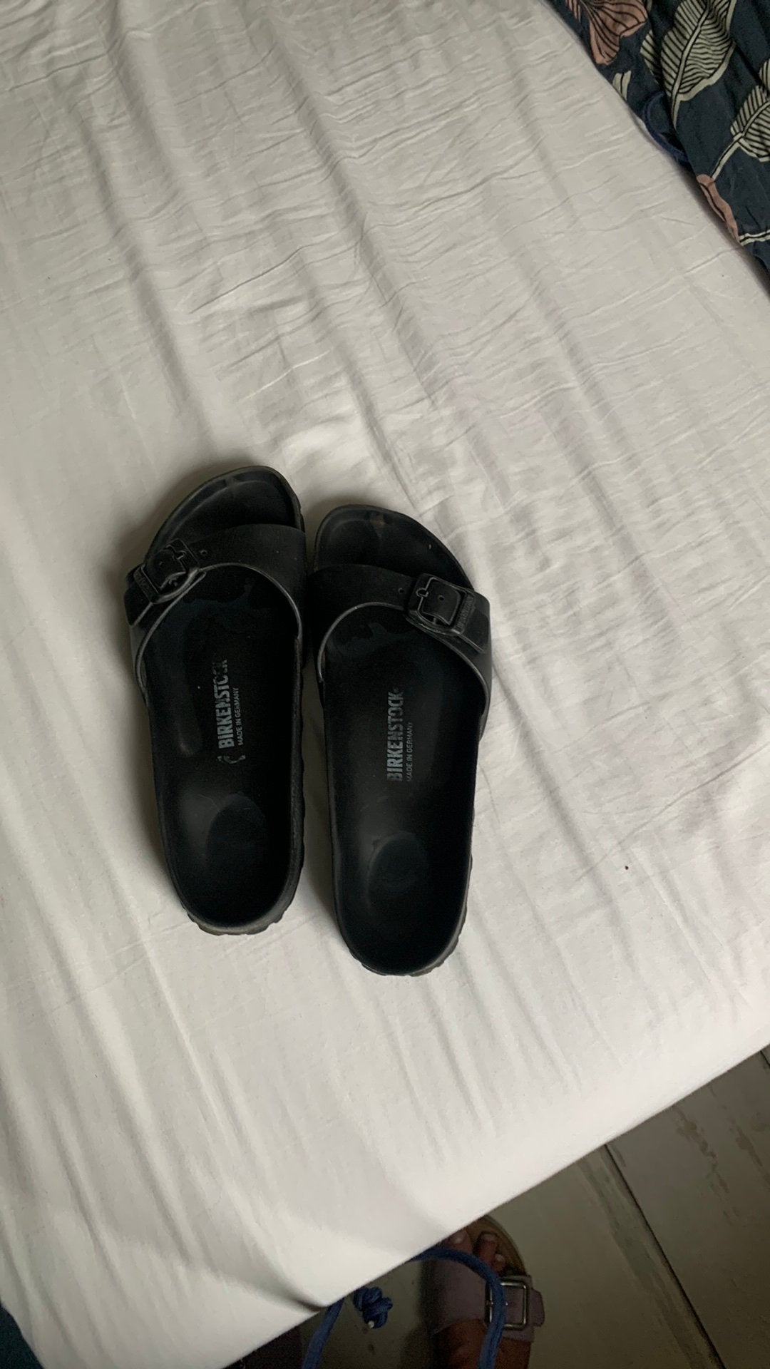 Birckenstock badslipper madrid, maat 39 11,00 euro, Slippers, Zwart, Ophalen of Verzenden, Gedragen
