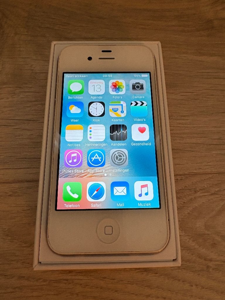Apple Iphone 4S wit 8 Gb, Wit, Ophalen of Verzenden, Zonder simlock, IPhone 4S