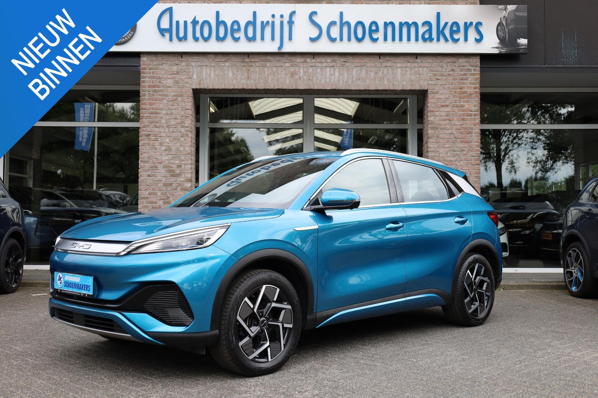 BYD ATTO 3 Design 60 kWh PANO 360-CAMERA ADAPTIVE-CRUISE LEE, Auto's, BYD, Gebruikt, Blauw, 1725 kg, 204 pk
