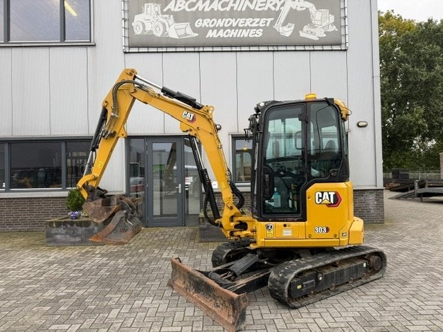 CAT 303cr Bj22 3.2T Minigraver Minikraan fulll option ZGST, Ophalen of Verzenden, Graafmachine