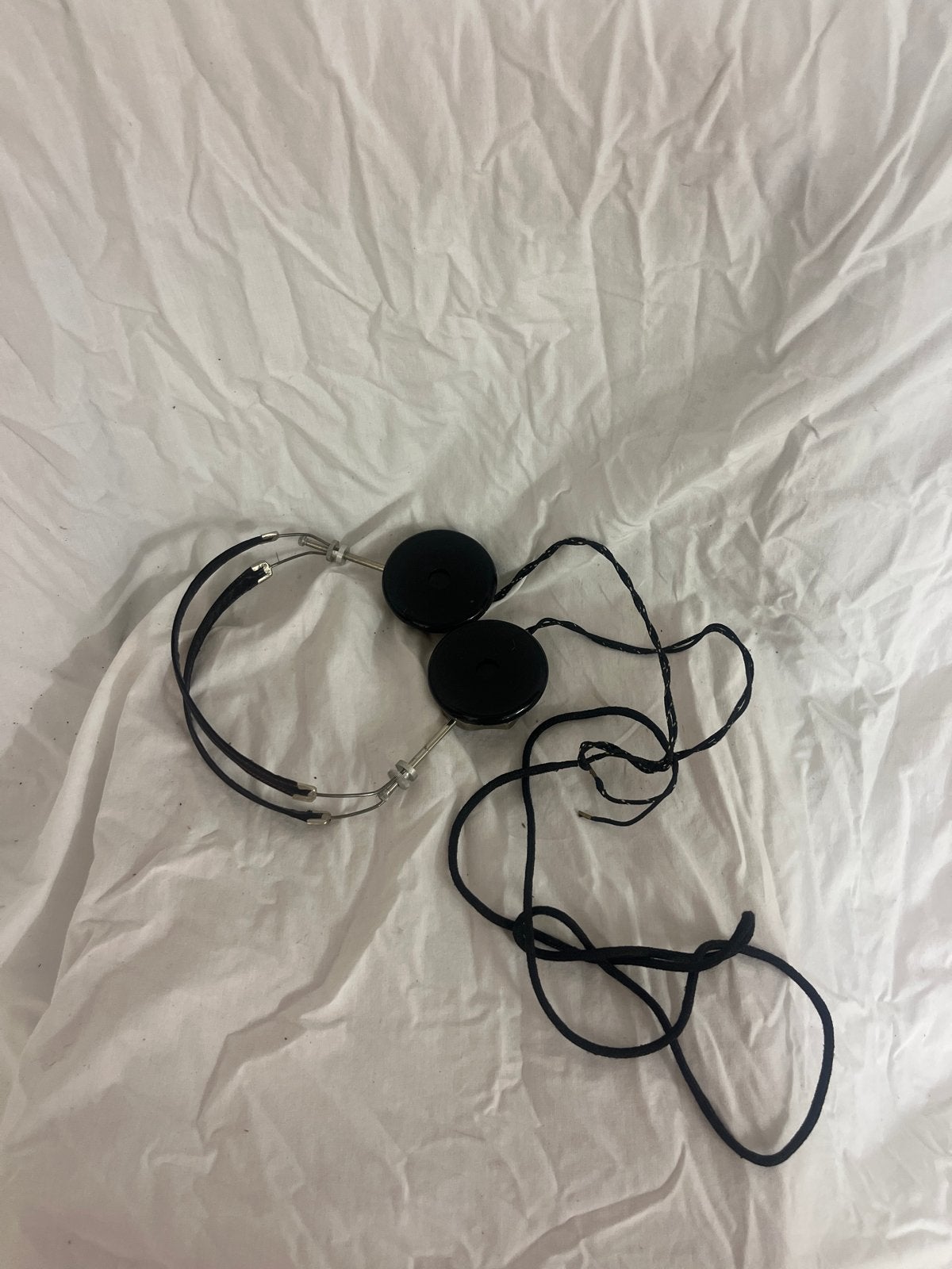 Vintage On-ear Koptelefoon - Zwart, Bedraad, Audio, Tv en Foto, Koptelefoons, Gebruikt, On-ear, Zwart, Ophalen