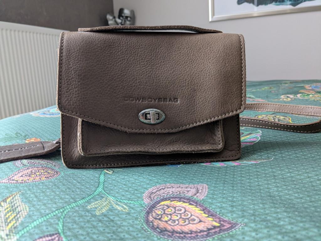 Cowboysbag hand-schoudertasje. Echt leer., Ophalen, Zo goed als nieuw, Schoudertasje