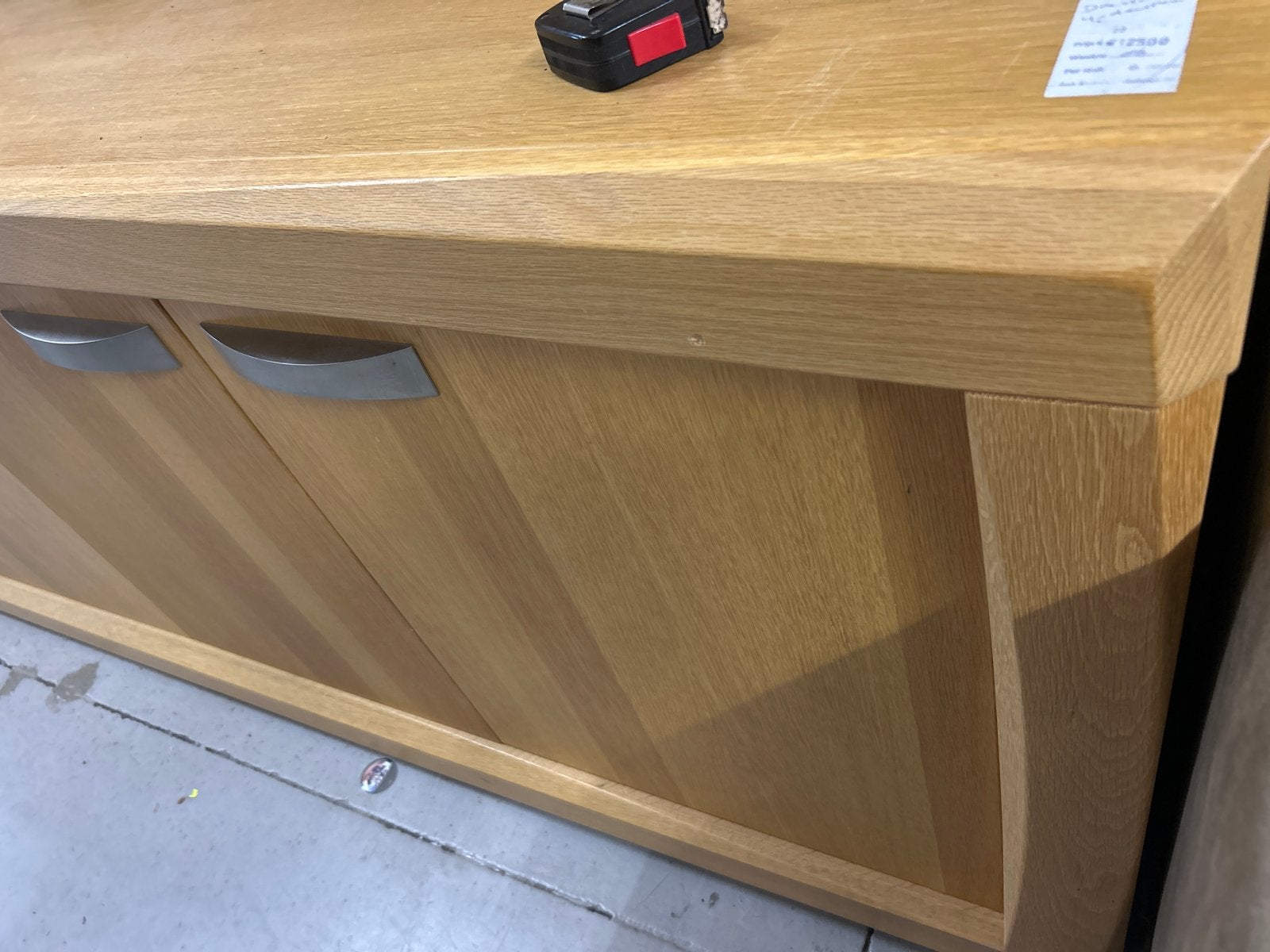 Eiken Dressoir met Soft-Close - 246 cm breed, Huis en Inrichting, Kasten | Dressoirs, Ophalen, Gebruikt, Eikenhout, 200 cm of meer